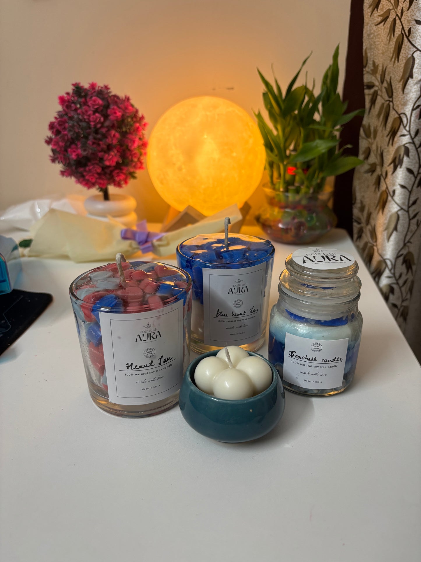 Heart Jar Candle