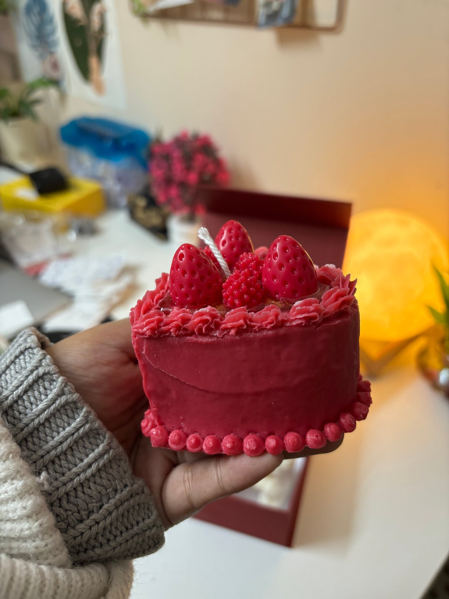 Heart Shape Cake Candle