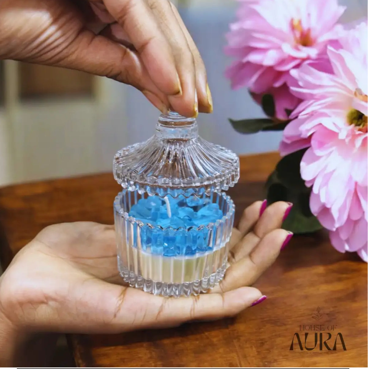 Crystal Glass Candle (Small)