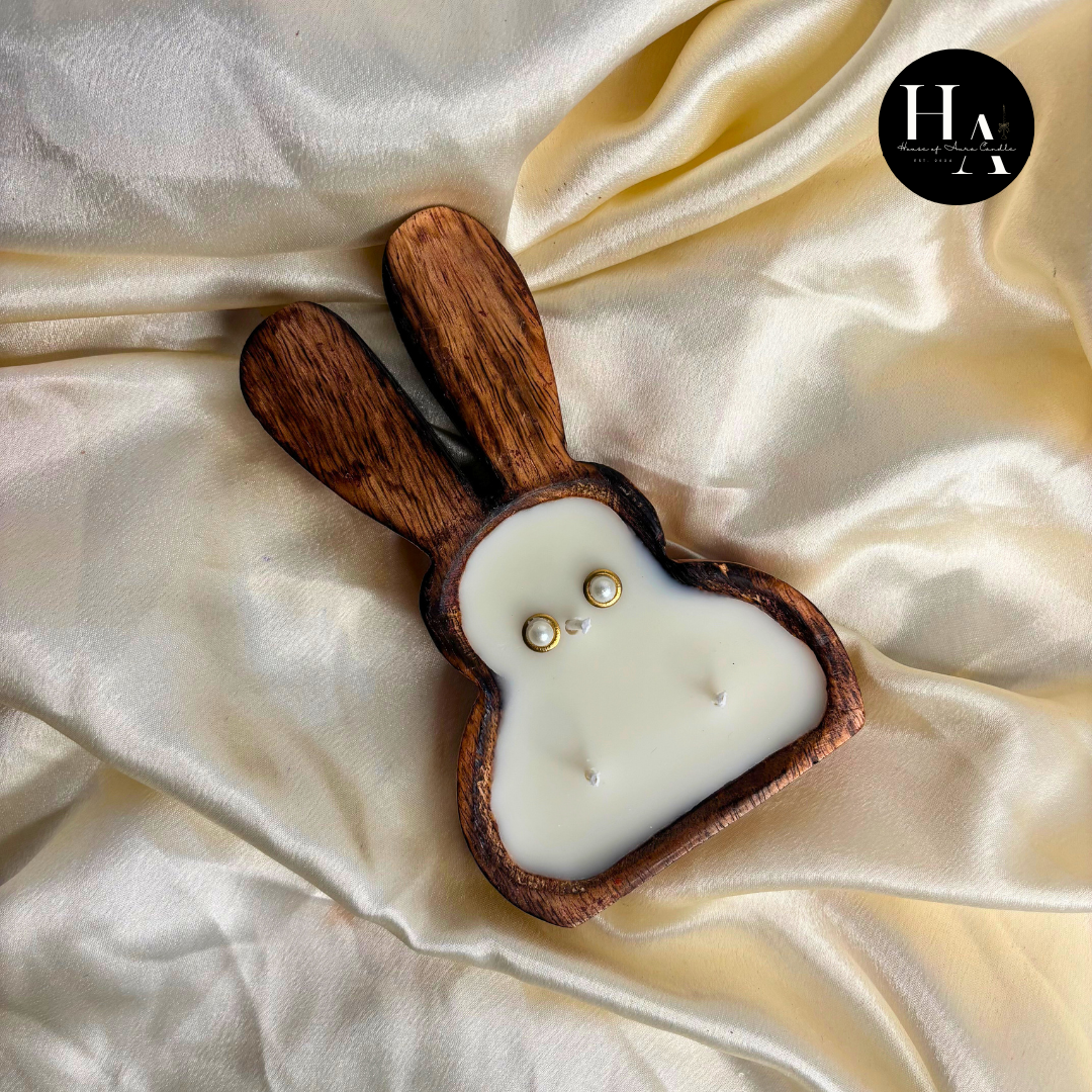Rabbit Dough Bowl Candle