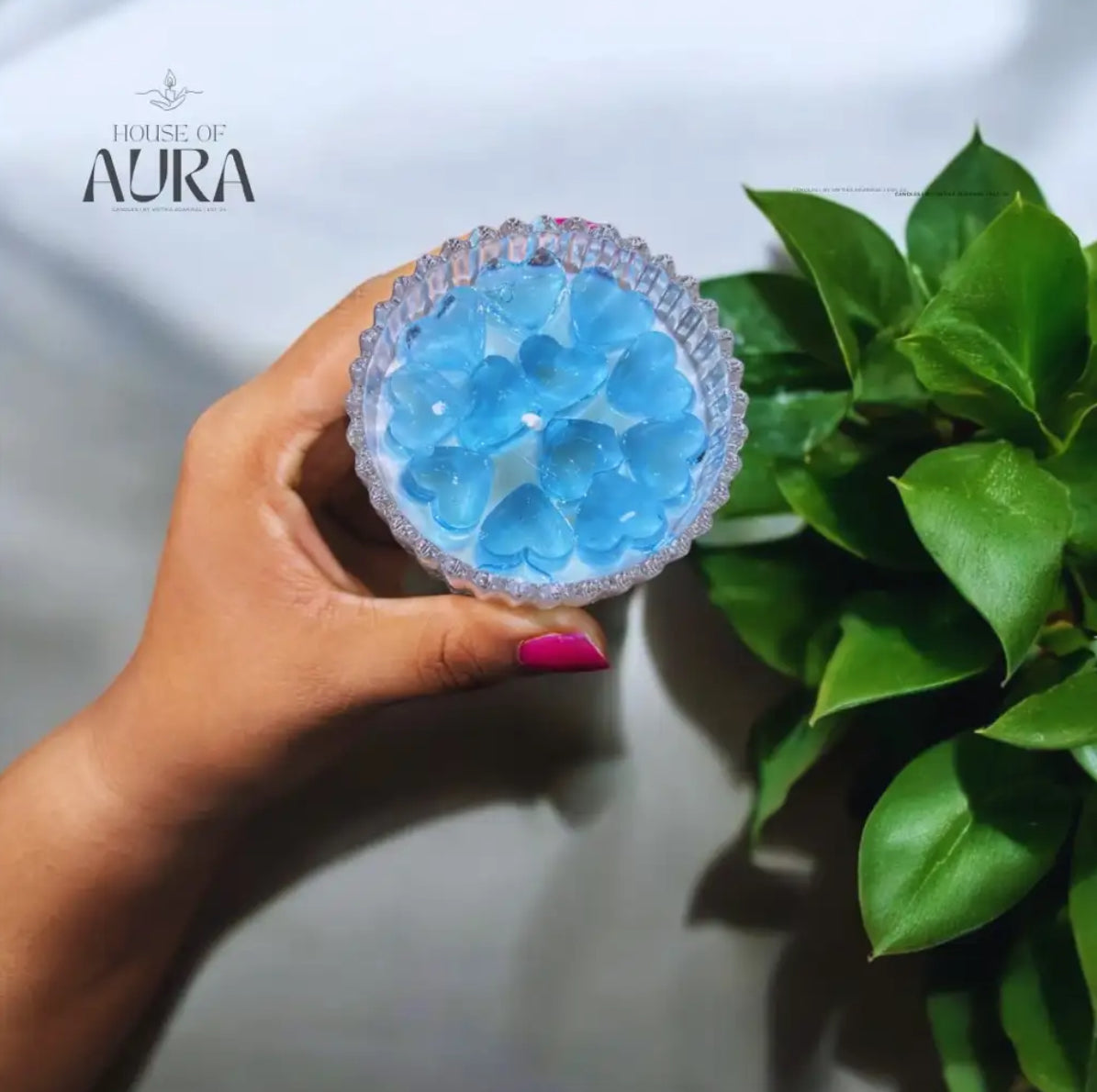 Crystal Glass Candle (Small)