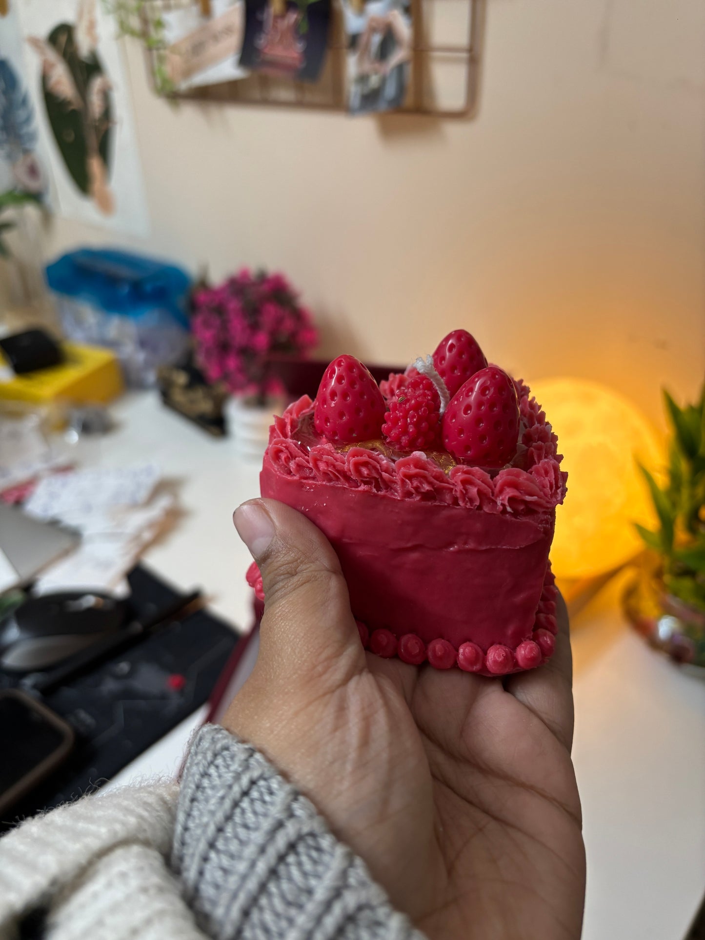 Heart Shape Cake Candle