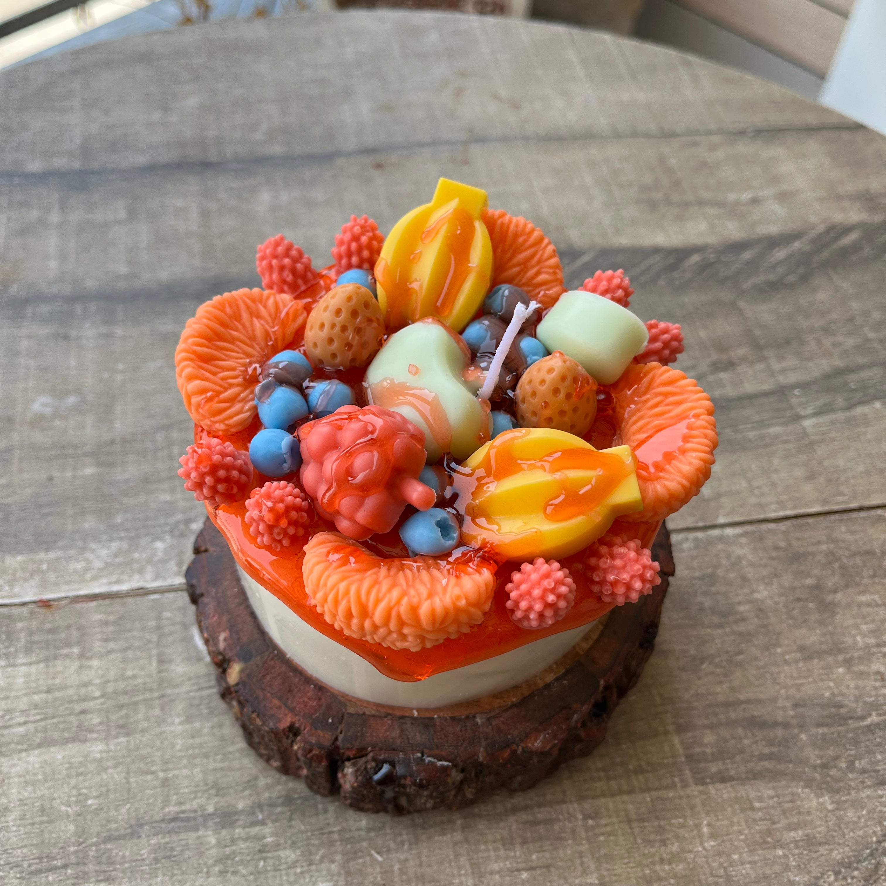 Fruit Cake Candle
