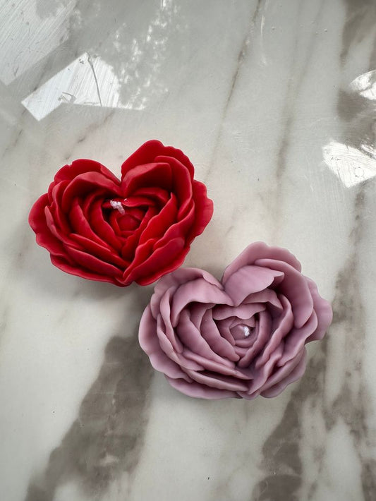 Rose Heart Candle
