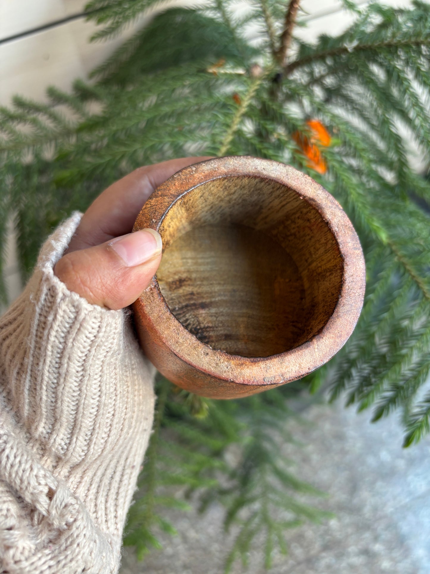 WB0003 - Polished Wooden Candle Jar