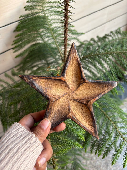 WB0013 - Star-Shaped Wooden Bowl